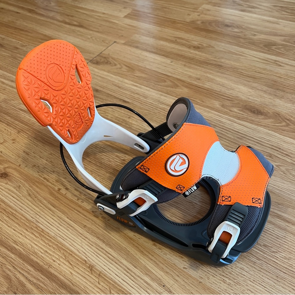 Flow 5 Snowboard Binding Size X-Large XL Orange Mounting Plate SINGLE ONLY